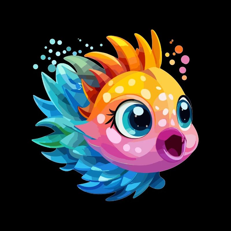 Drôle de poisson coloré