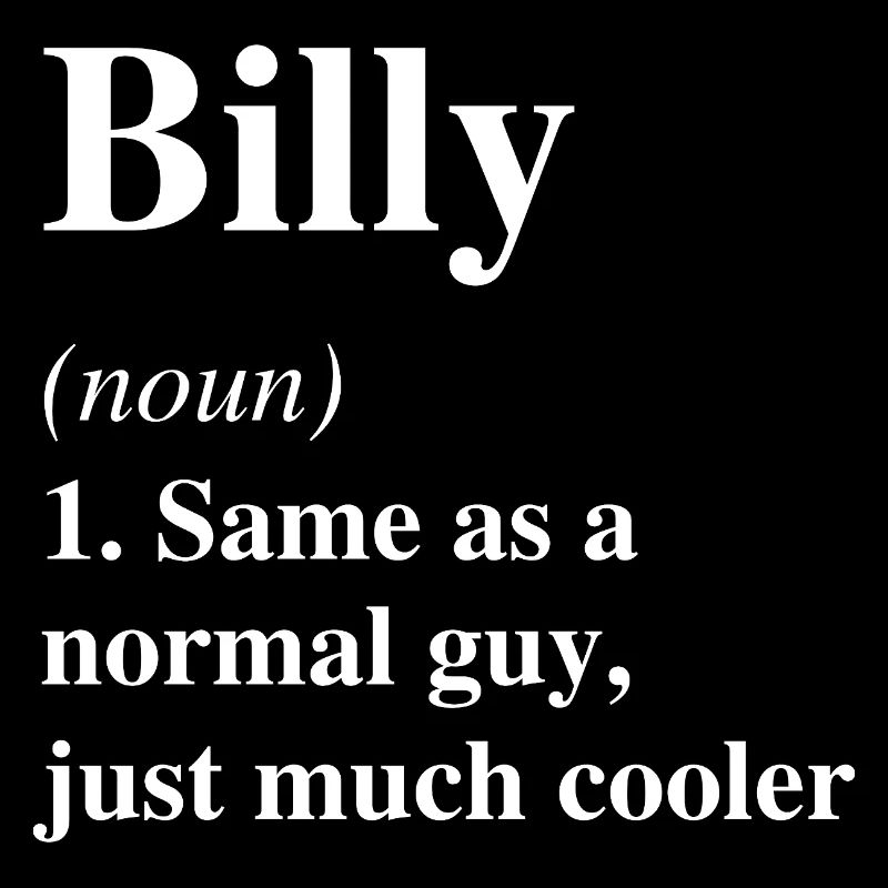 Billy Définition Cool Nom Dire Cadeau