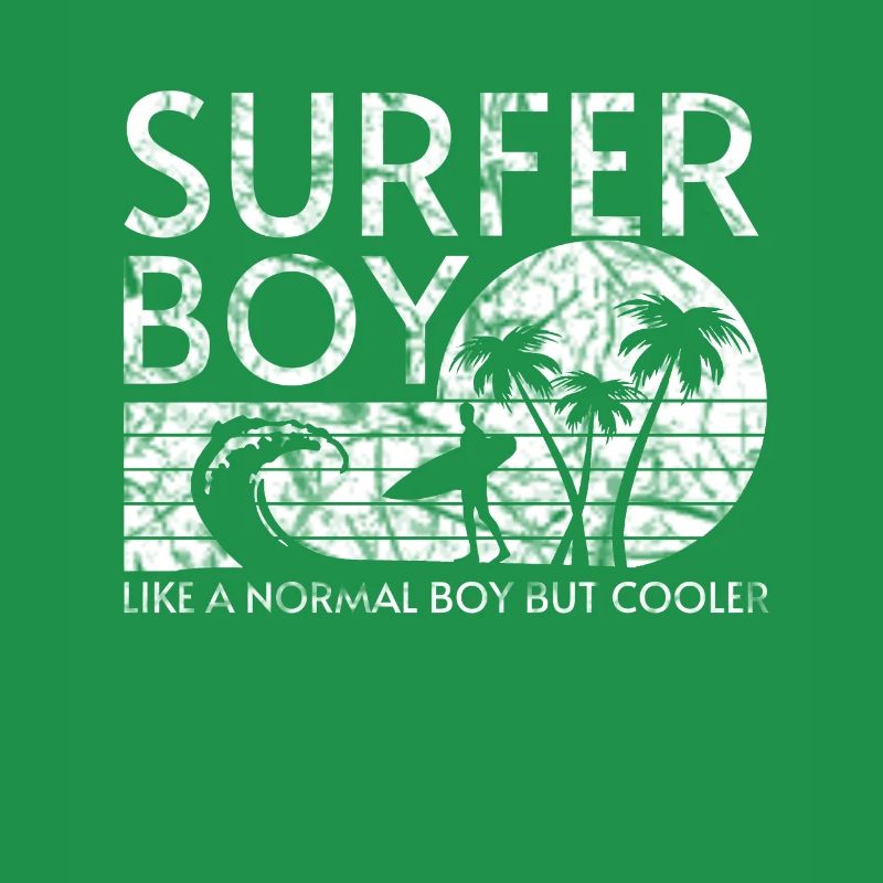 Surfeur garçon comme un garçon normal mais plus cool
