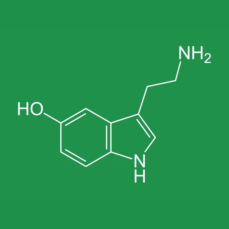 Formule structurale de sérotonine