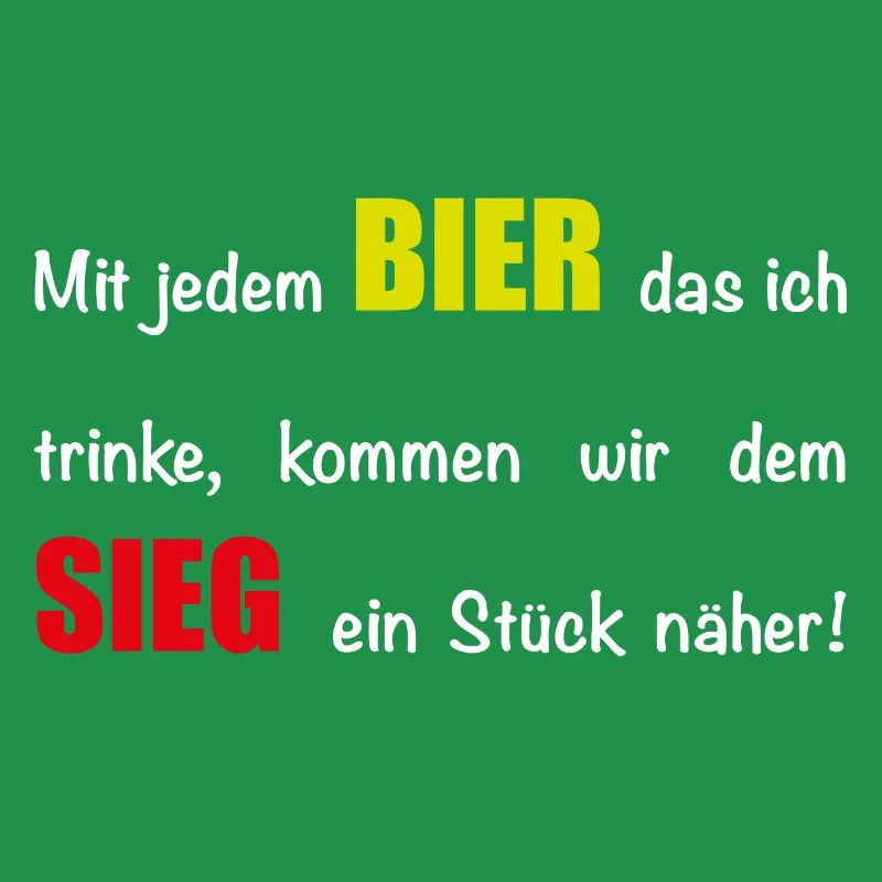Mit jedem Bier - schwarz