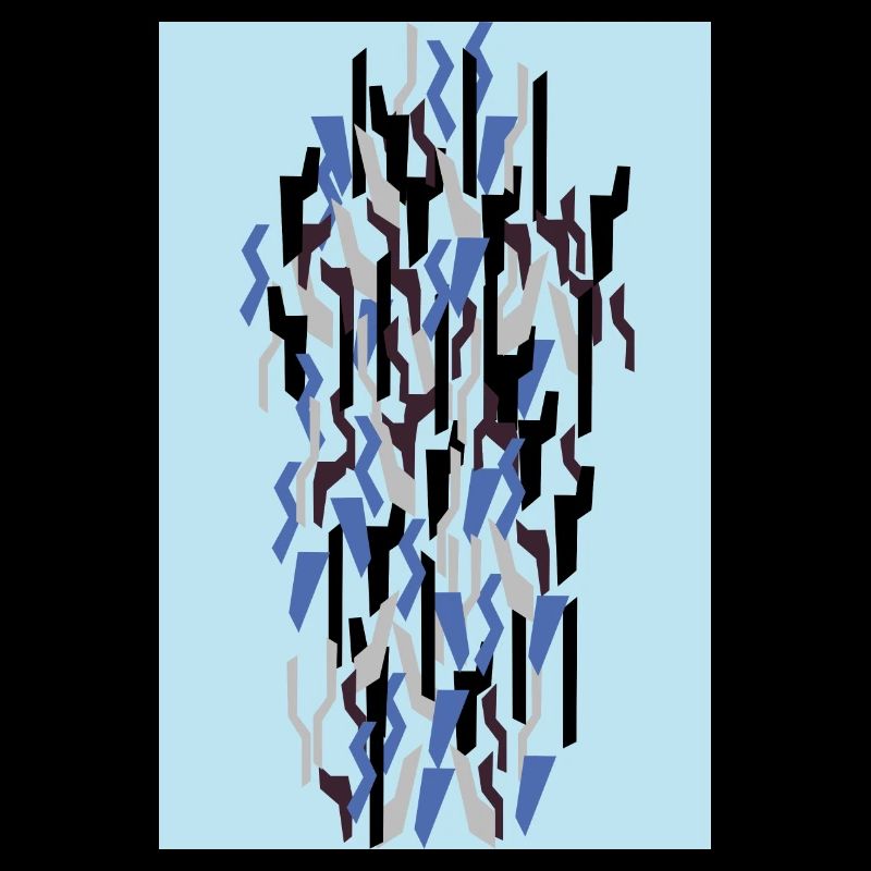 Camouflage Art Light Blue Gaming