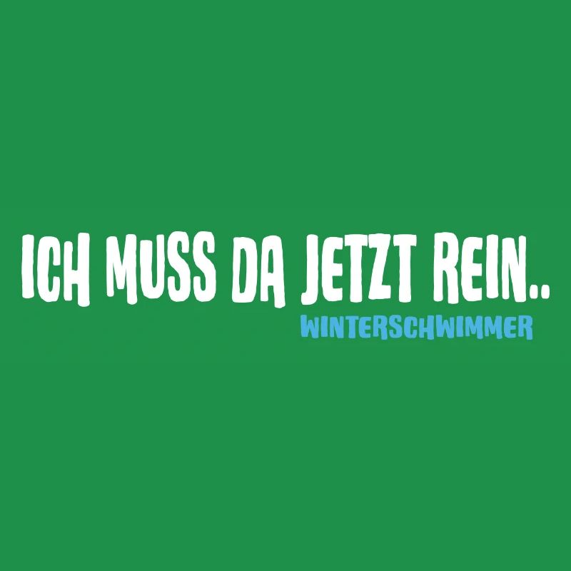 Winterschwimmer will Eisbaden Kälteresistent