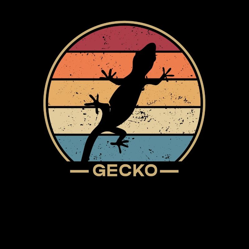 Retro Gekkota Schopfeidechse Gecko Experte Leopard