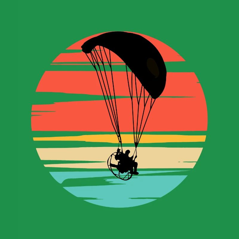 Paramotoring Powered Paragliding Sunset