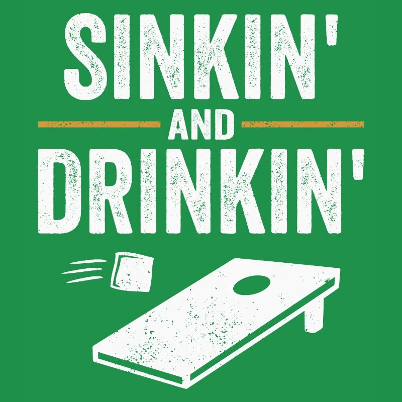 Cornhole Werfen und Trinken