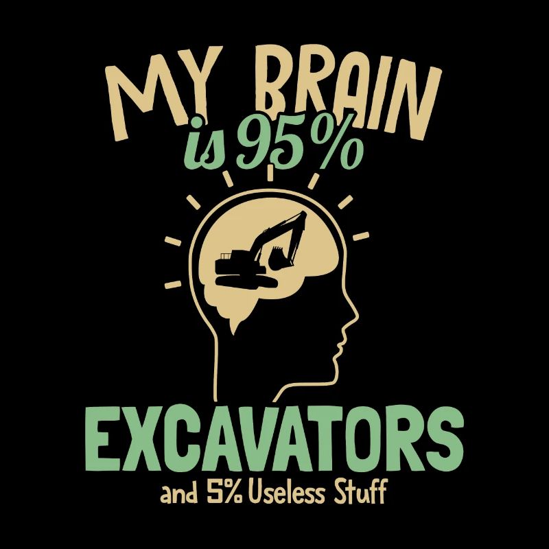Mon cerveau est composé à 95% d’excavatrices Excavatrice Cycle de service grue sur chenilles