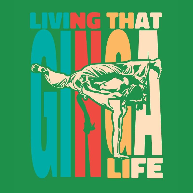 Das Ginga-Leben leben Ginga Capoeirista-Tanz