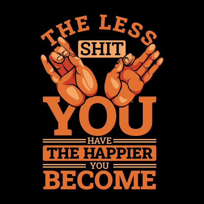 Moins vous avez de merde Statue symbole bouddhiste