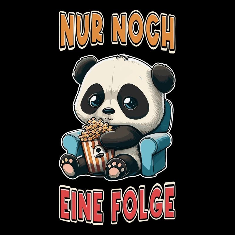 Serienjunkie Serienmarathon Panda Popcorn Couch