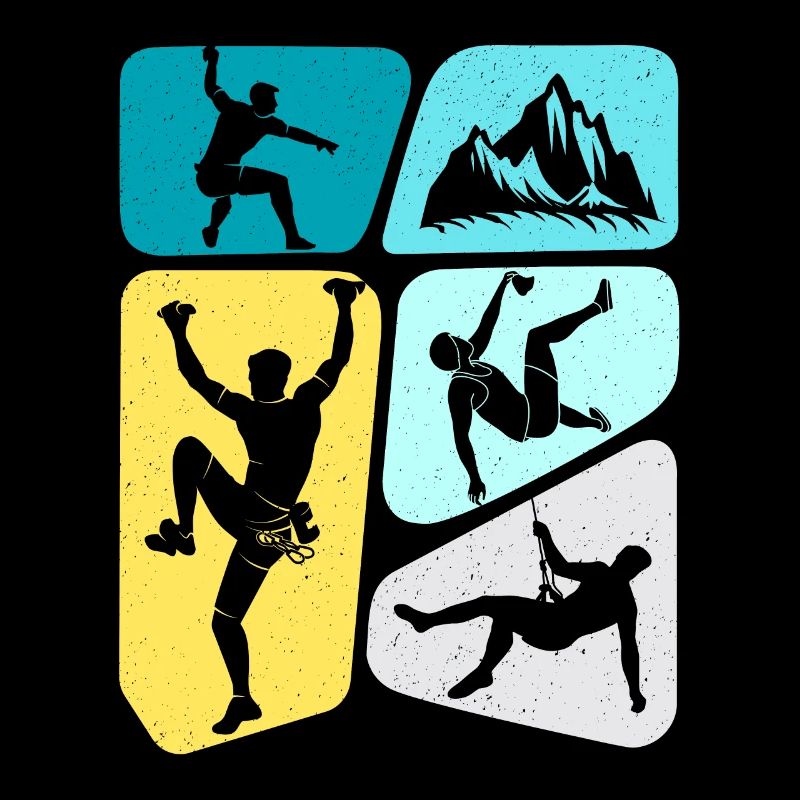 Klettern Kletterer Jungen Berge Bouldern Kinder