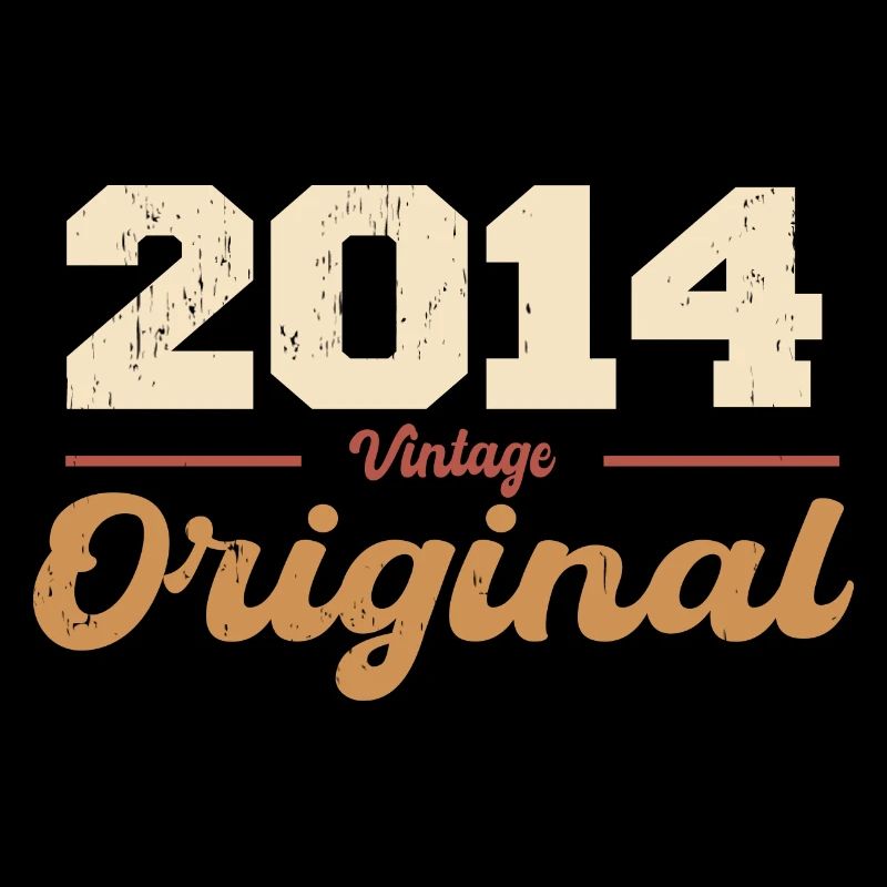 2014 Vintage Anniversary Retro Gift 2014
