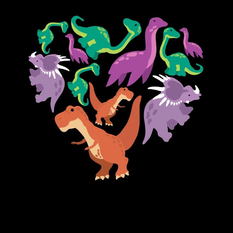 Herz Dino Dinosaurier
