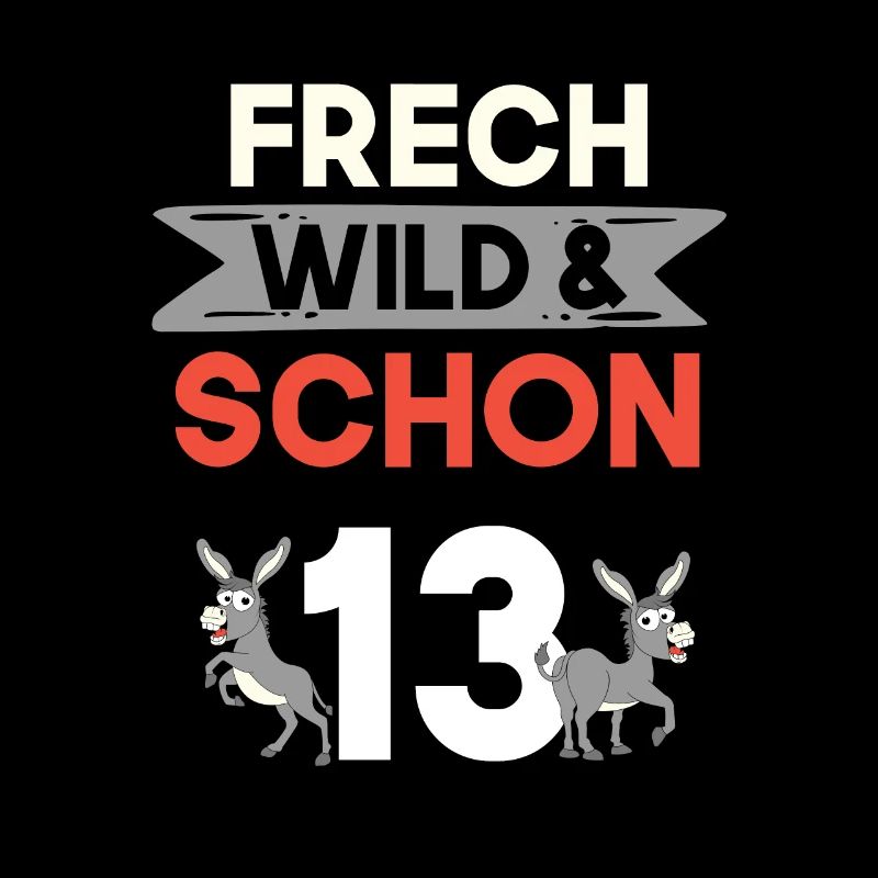 13 Jahre Geburtstag Junge Mädchen Esel