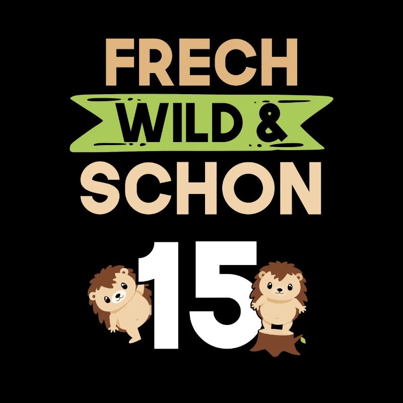 15 Jahre Geburtstag Junge Mädchen Igel