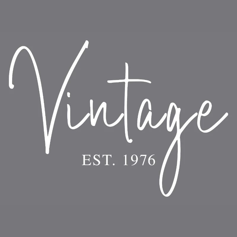 Vintage Est. 1976 Jahrgangsdesign Script Geschenk