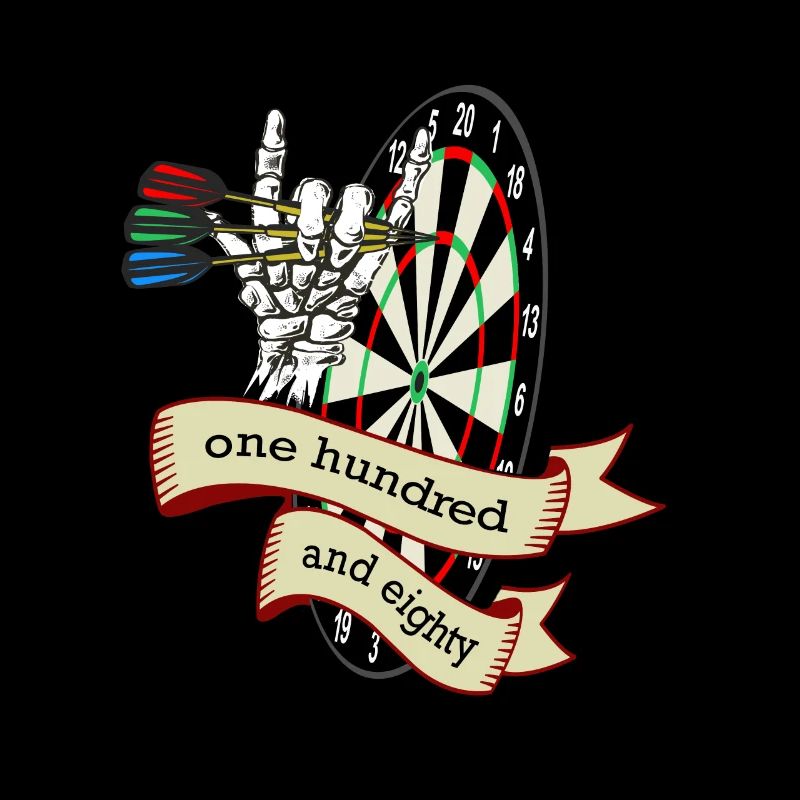 Dart Skull cent quatre-vingts, fléchettes de jeu de fléchettes