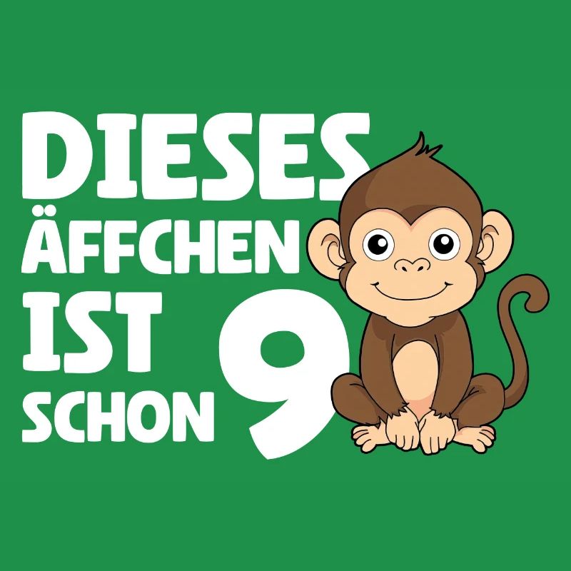 9. Geburtstag 2015 - Dieses Äffchen Ist Schon 9