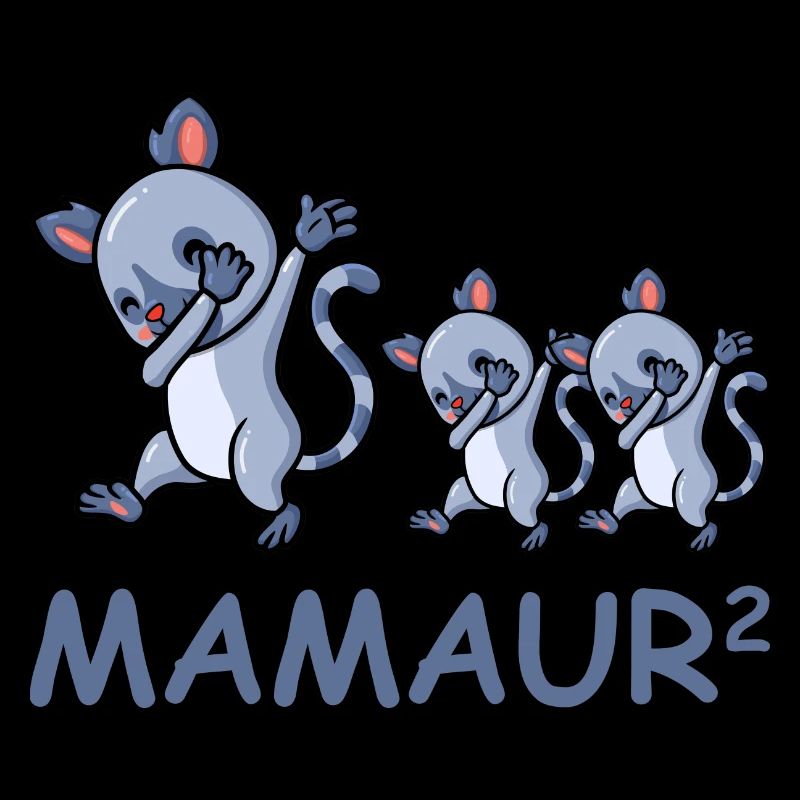 Schwanger werdene Mutter Zwillinge Lemur