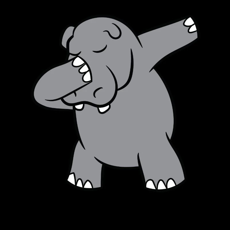 Nilpferd - Dab, dabbing, dabben, tanzen