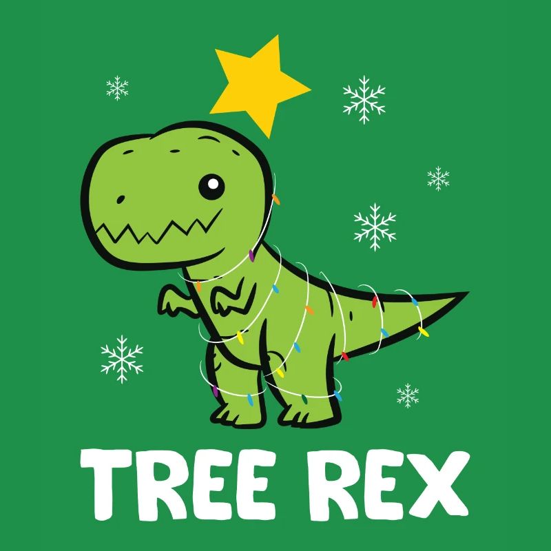 T-Rex - Flocon de neige Étoile de lumière Tree Rex