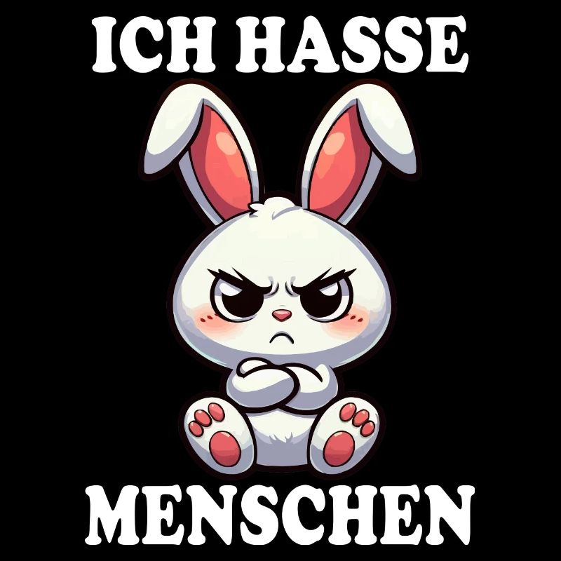 ICH HASSE MENSCHEN Hase