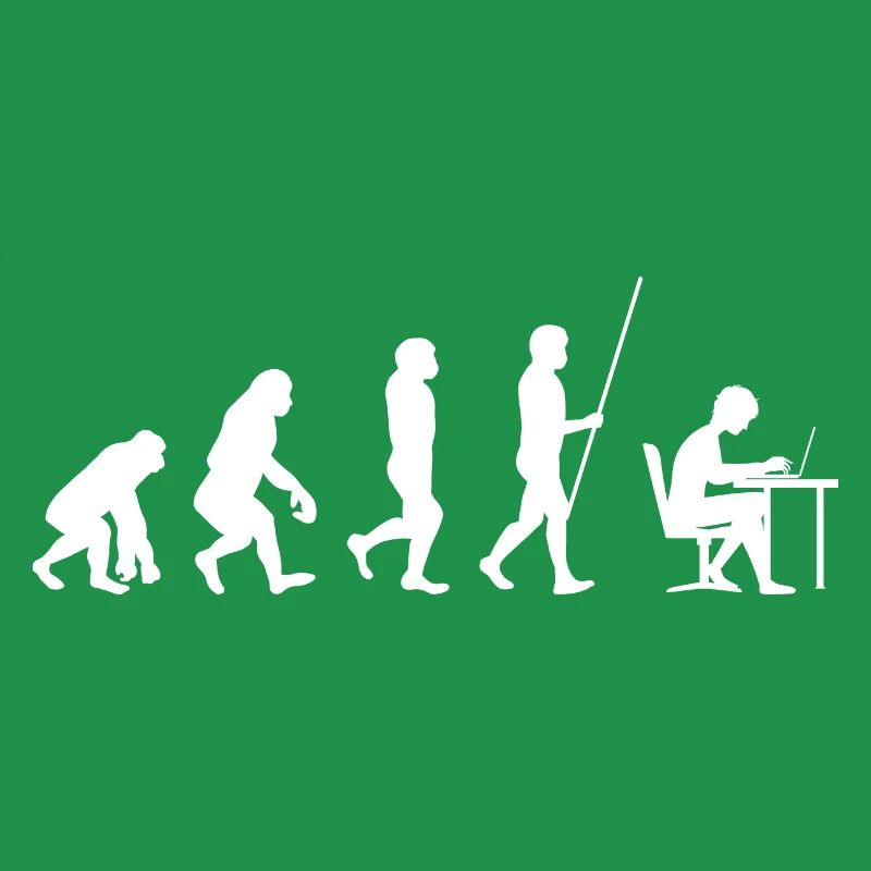 Computer Geek Entwicklung Evolution