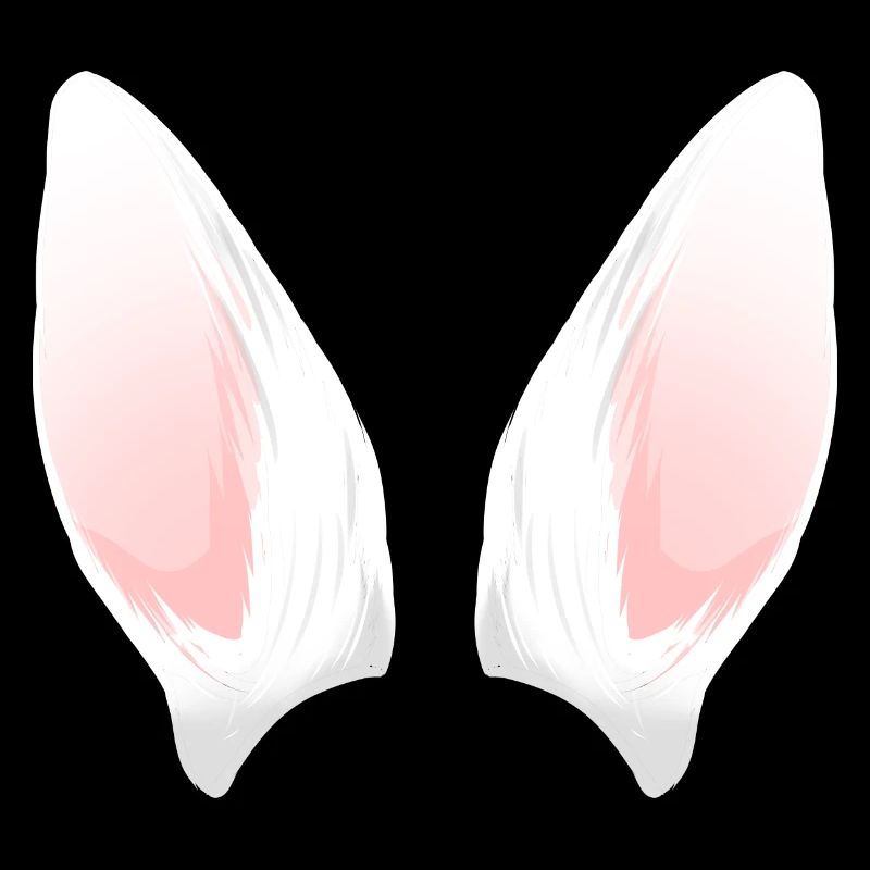 Cuillère à oreilles de lapin blanc