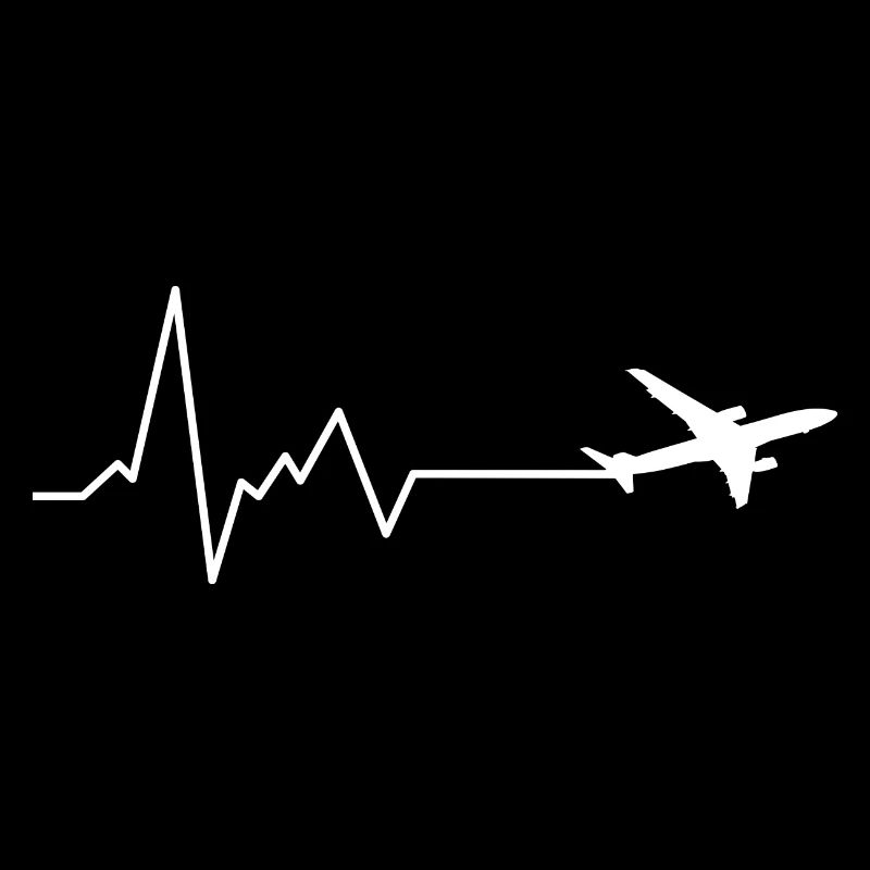 Herzschlag Flugzeug Pilot