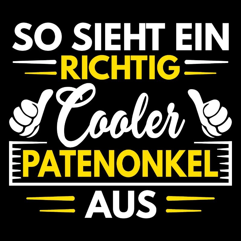 So sieht ein cooler Patenonkel aus Taufpate