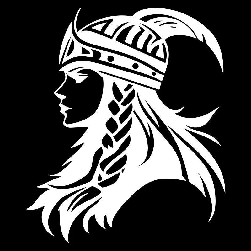 Wikinger Kriegerin Walküre Symbol