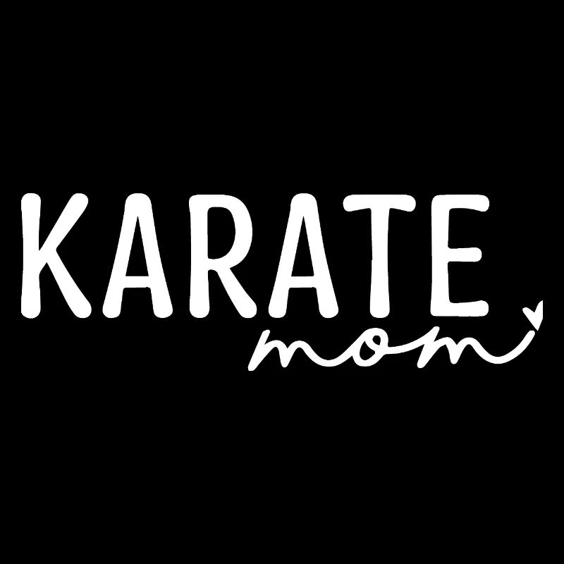 Conception de maman de karaté habilitée pour les arts martiaux