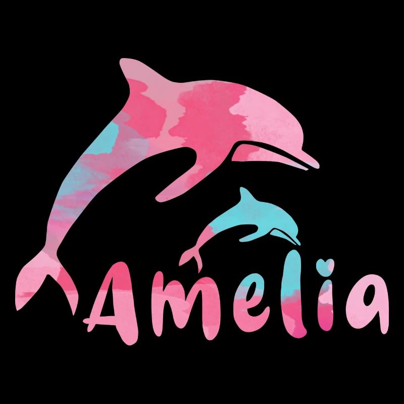 amelia ,define, bunt,name, malerei,rosa