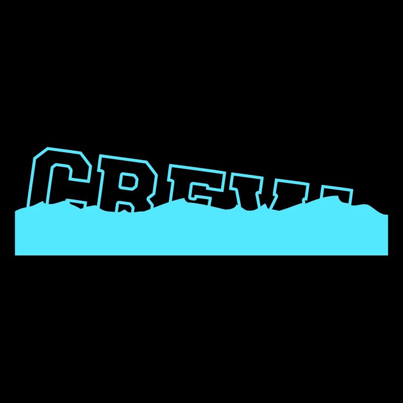 Crew Sinking Ship Water Sunken Saying Logo