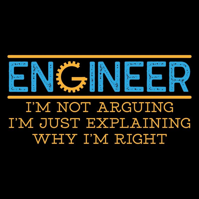 Engineer Spruch Nerd Geschenk Geek