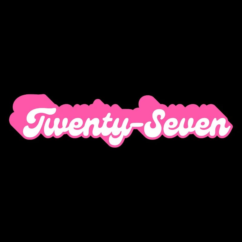 Siebenundzwanzig Geburtstag - 27. Geburtstag Retro Pink