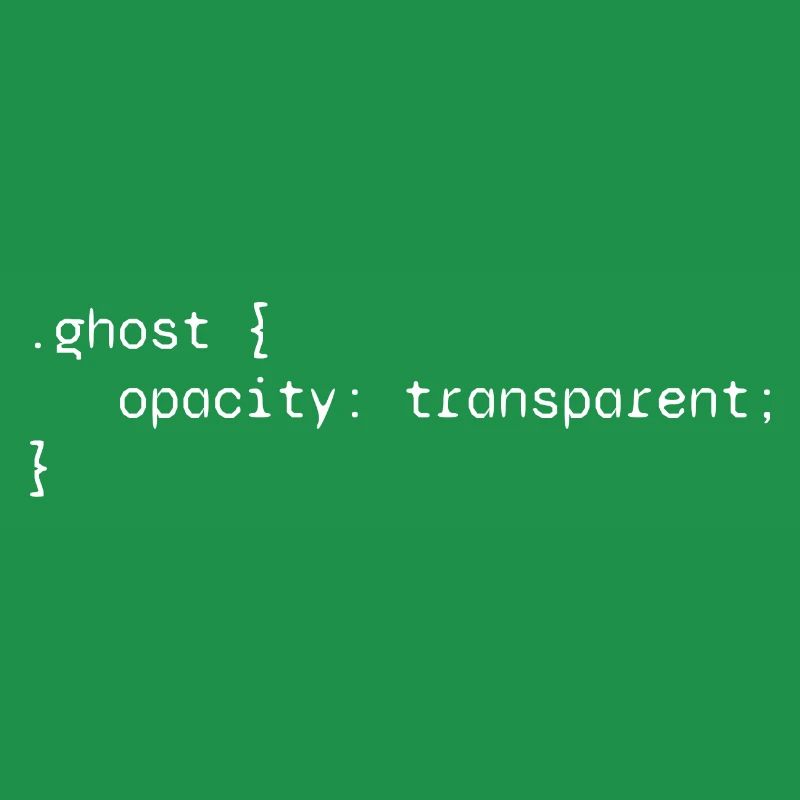 Ghost web developer funny humor