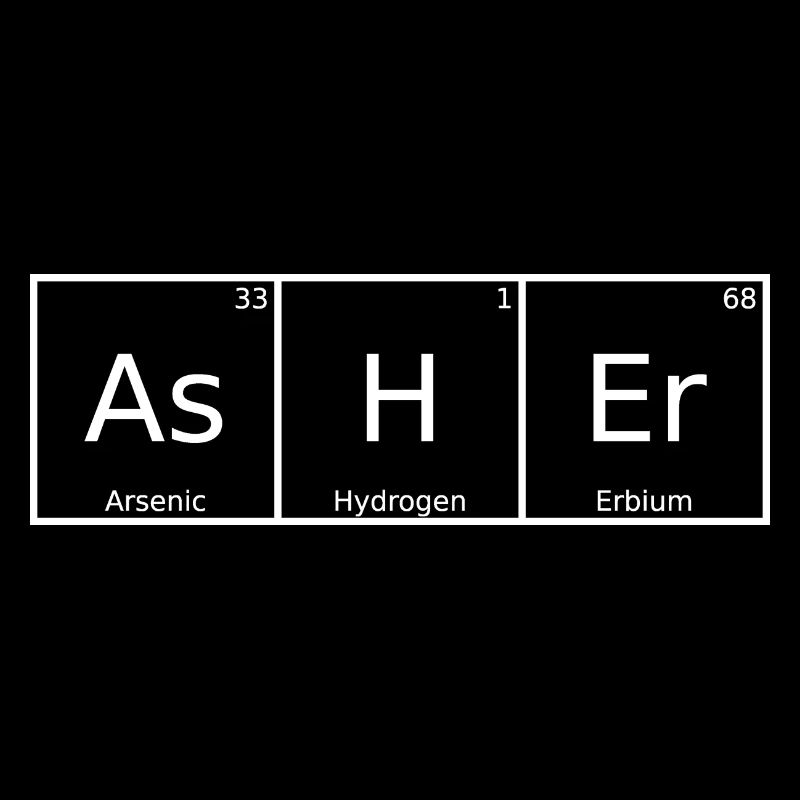Asher Name Vorname Chemie Periodensystem Elemente