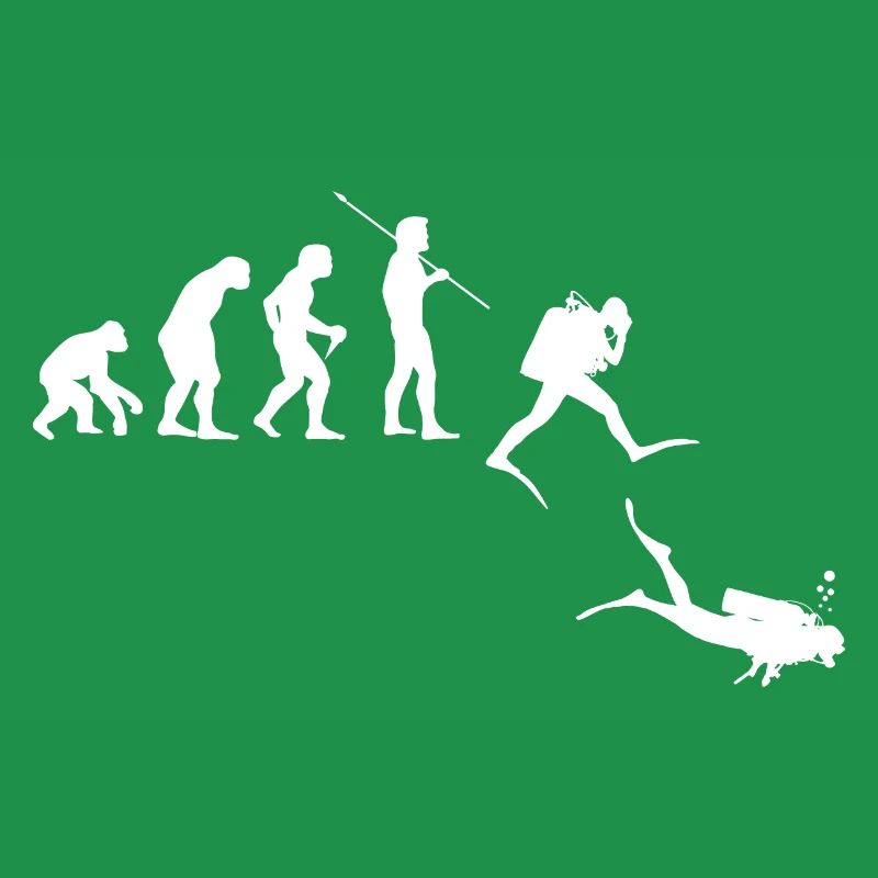 Evolution Graphic Diver Diving Scuba Diver Apnoe S