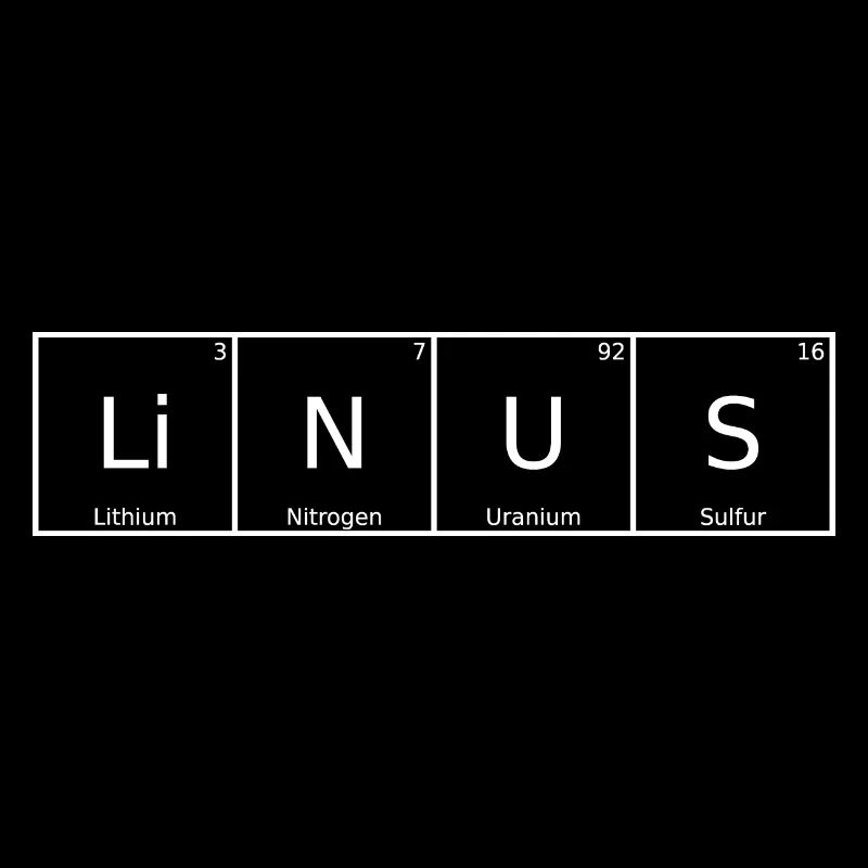 Linus Nom Prénom Chimie Tableau périodique Éléments