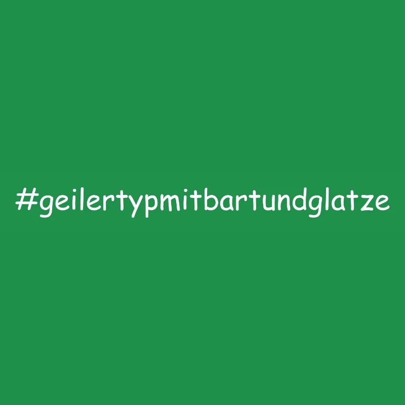 Geiler Typ Mit Bart & Glatze Glatzkopf Bartträger