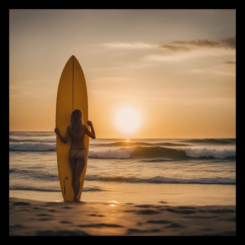 Catchin' Waves in Style - cool surfer