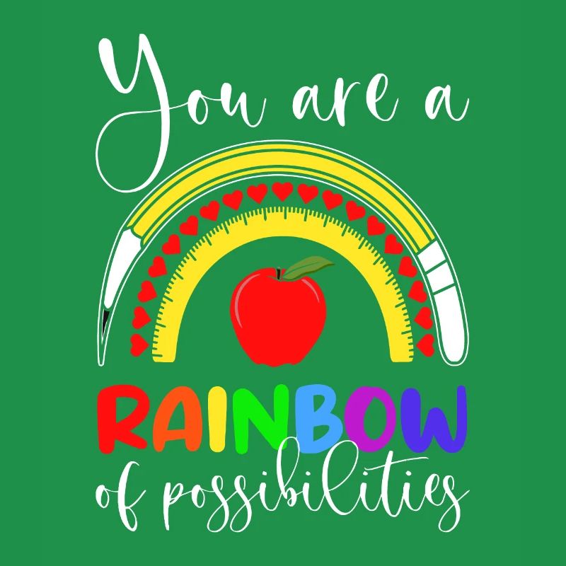 Vous êtes un arc-en-ciel de possibilités - Professeur mignon