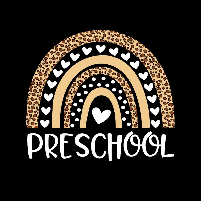 Vorschullehrer Leopard Regenbogen Lehrer