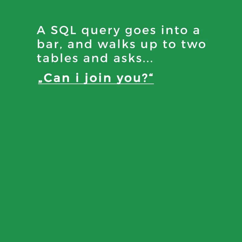 Database joke - SQL joke