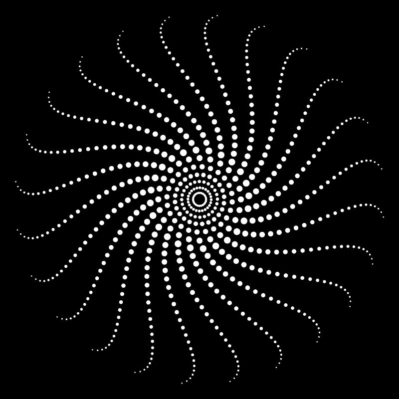 Spirale, weiß, psychedelisch, Trance,