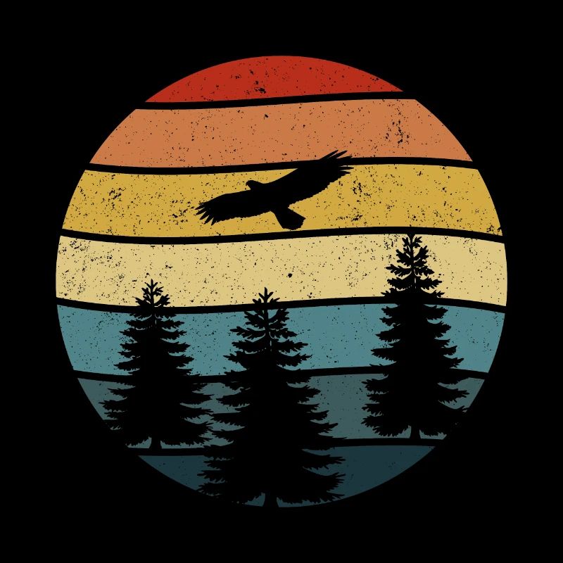 Free as an eagle in nature