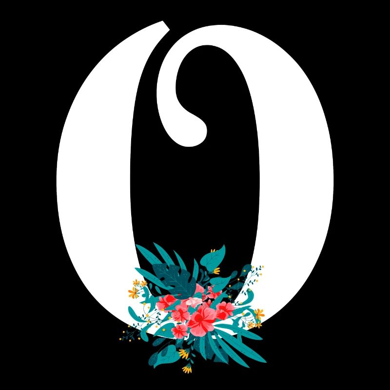 Buchstabe O Blüte