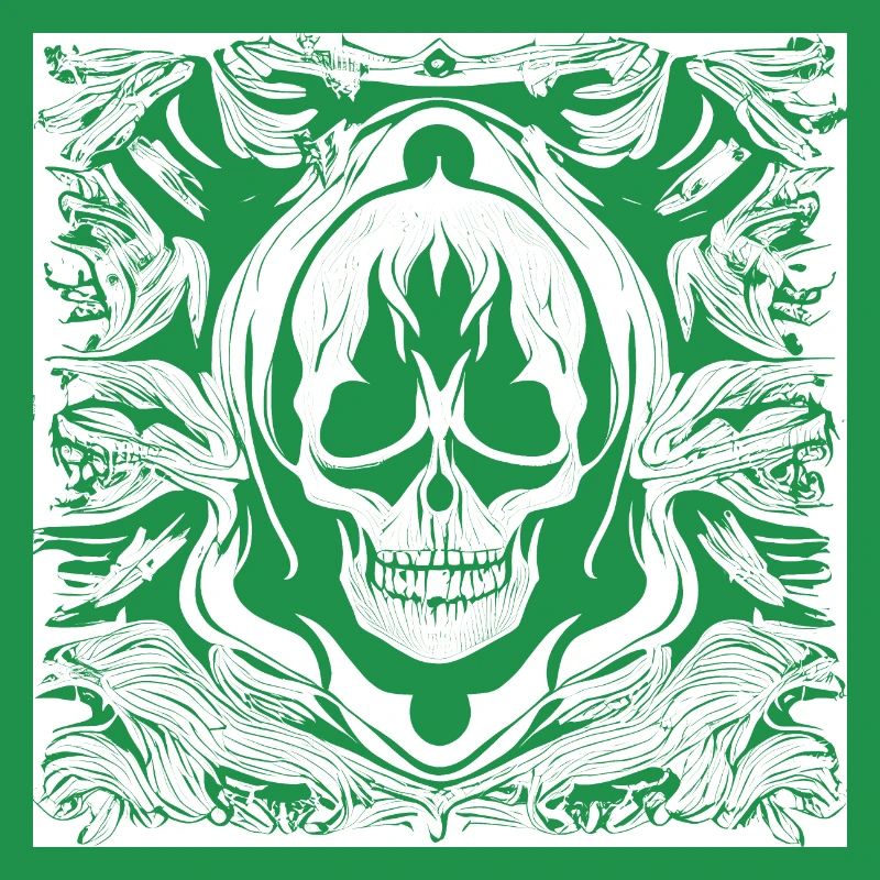 Halloween- oder Horror- Totenschädel mit Ornamente