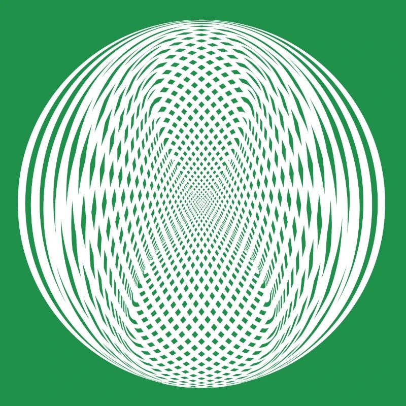 Abstract Black Round Shape Optical Illusion